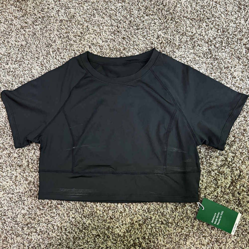 HALARA Short Sleeve Cropped Yoga Sports Top
